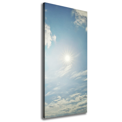 Wall art canvas large The sun in the sky