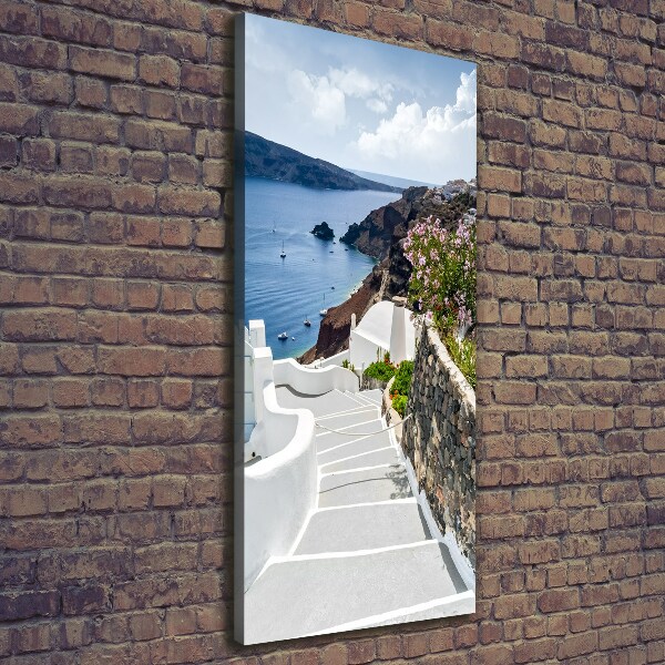 Picture canvas print Santorini Greece