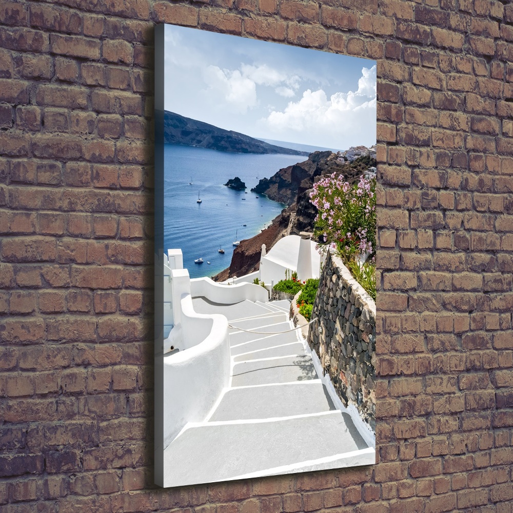 Picture canvas print Santorini Greece