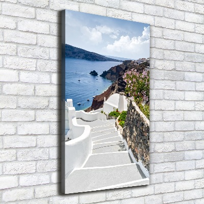 Picture canvas print Santorini Greece