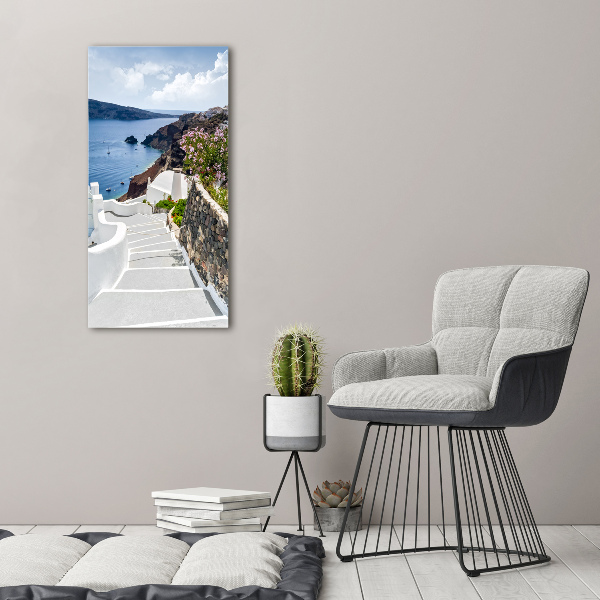 Picture canvas print Santorini Greece