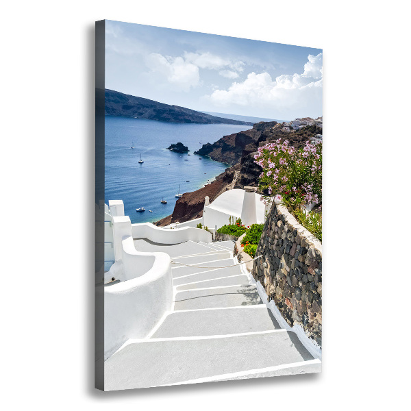 Picture canvas print Santorini Greece