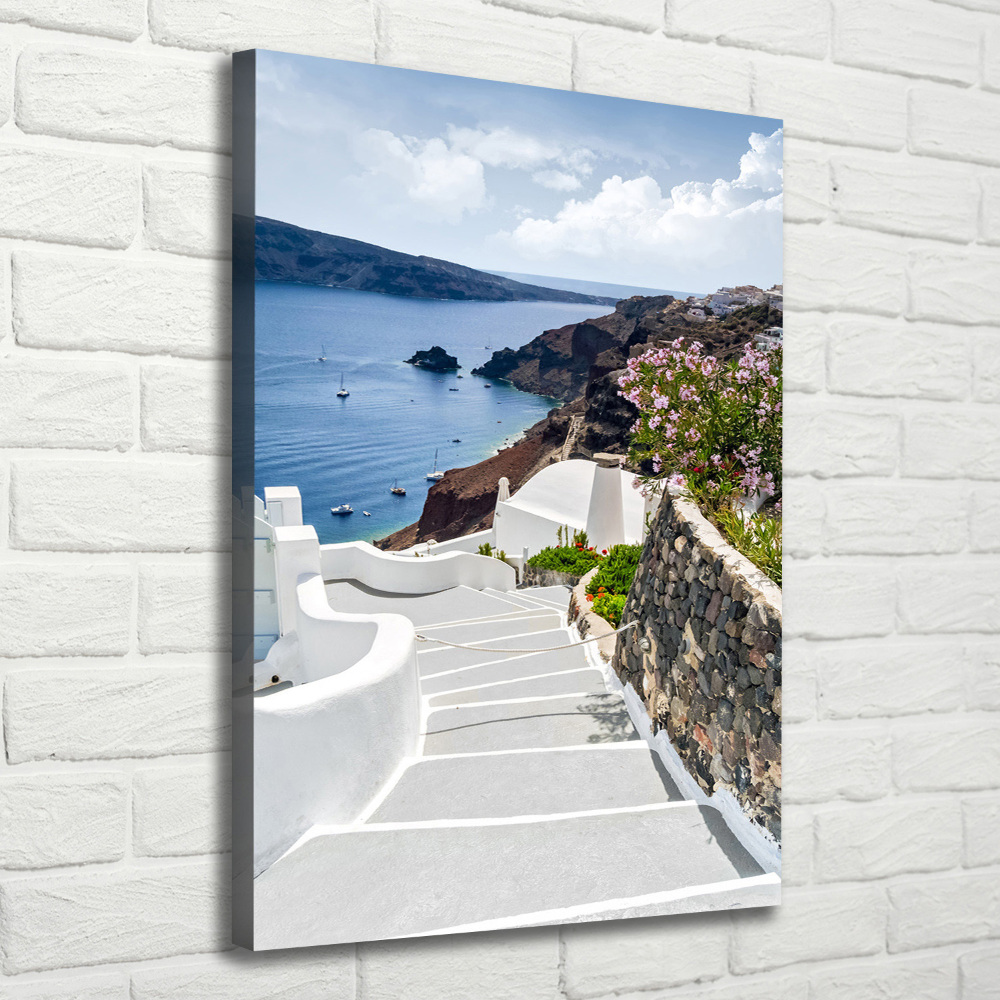 Picture canvas print Santorini Greece