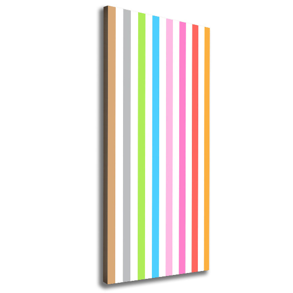 Canvas wall art Colorful stripes