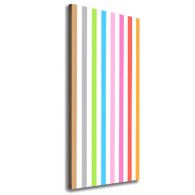 Canvas wall art Colorful stripes