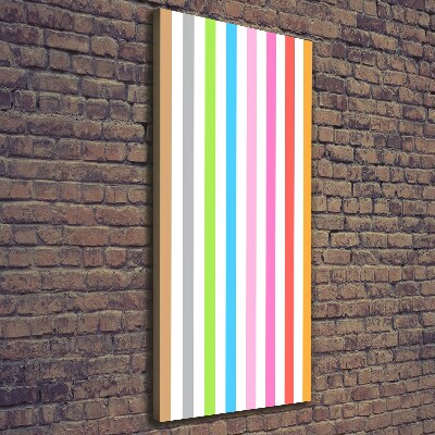 Canvas wall art Colorful stripes