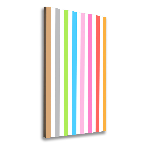 Canvas wall art Colorful stripes