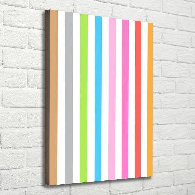 Canvas wall art Colorful stripes