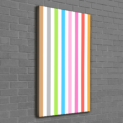 Canvas wall art Colorful stripes