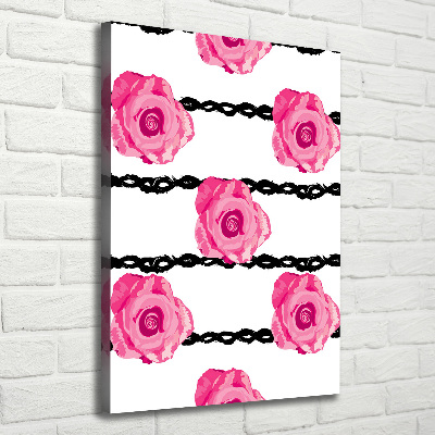 Wall art canvas Roses