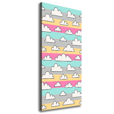 Canvas wall art Colorful clouds