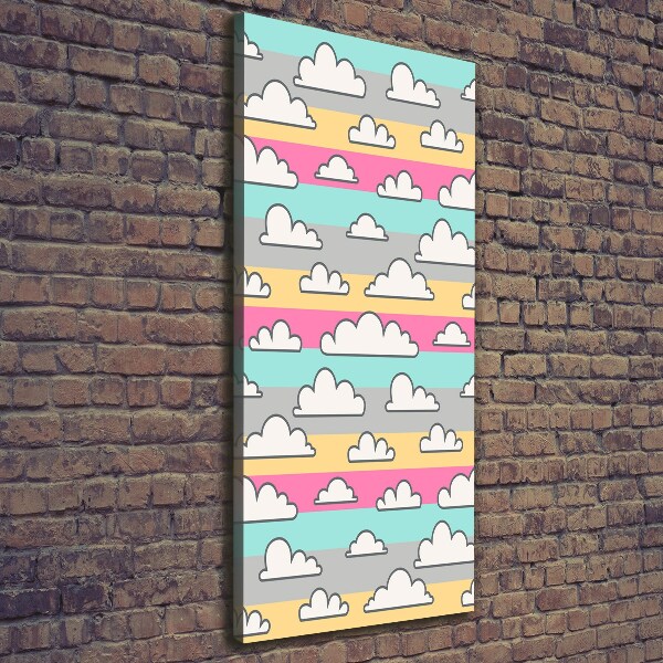 Canvas wall art Colorful clouds