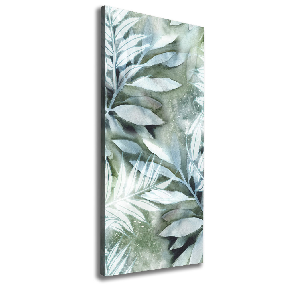 Picture canvas print Leaves