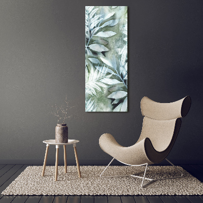 Picture canvas print Leaves