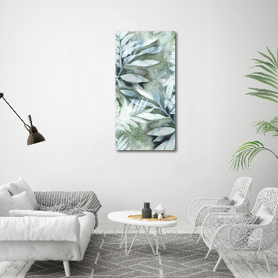 Picture canvas print Leaves