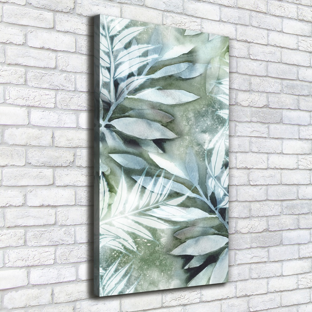 Picture canvas print Leaves