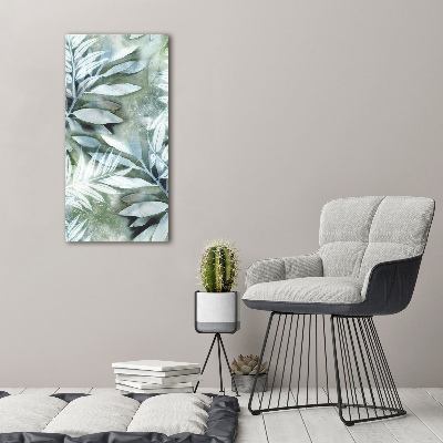 Picture canvas print Leaves