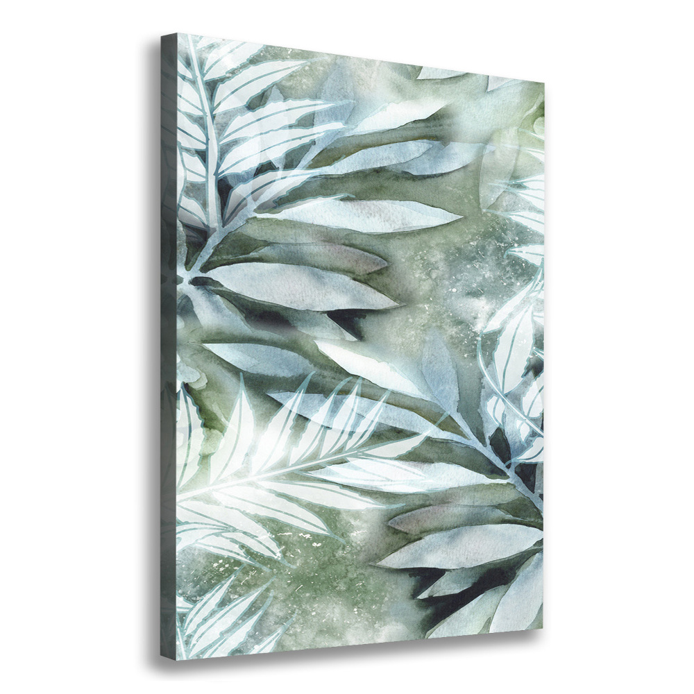 Picture canvas print Leaves