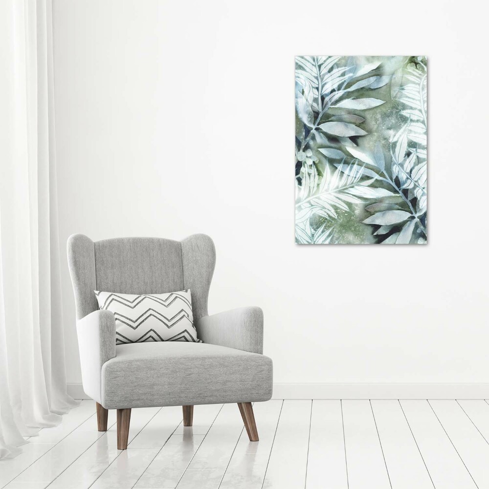 Picture canvas print Leaves