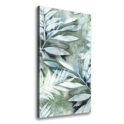 Picture canvas print Leaves