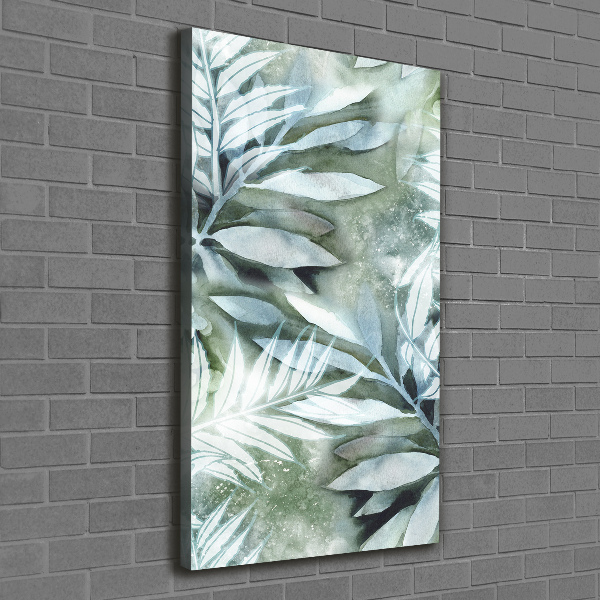 Picture canvas print Leaves