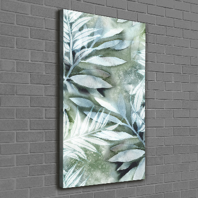 Picture canvas print Leaves