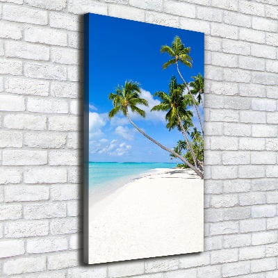 Canvas wall art Tropical beach