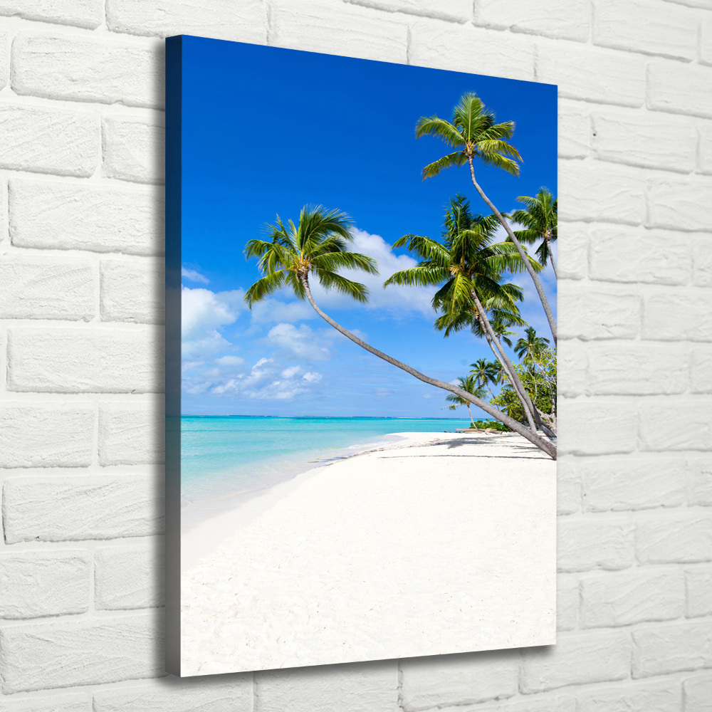 Canvas wall art Tropical beach