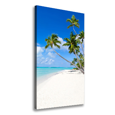 Canvas wall art Tropical beach