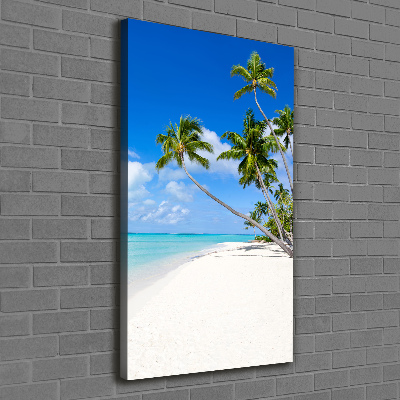 Canvas wall art Tropical beach