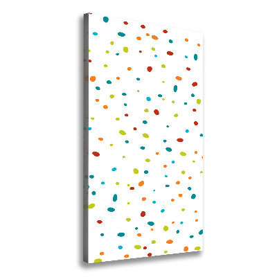 Canvas wall art Colorful dots