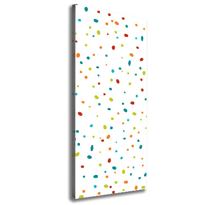 Canvas wall art Colorful dots