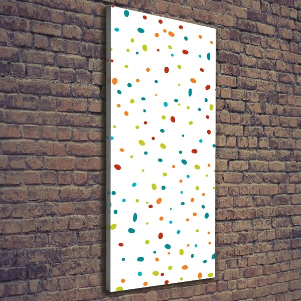 Canvas wall art Colorful dots