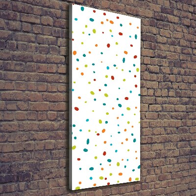 Canvas wall art Colorful dots