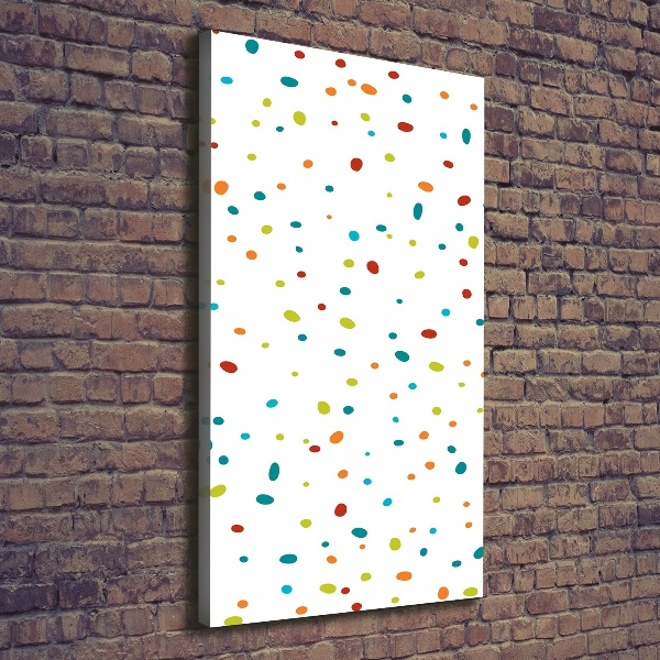 Canvas wall art Colorful dots