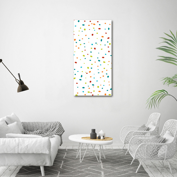 Canvas wall art Colorful dots