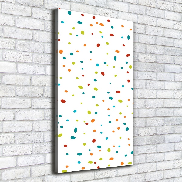 Canvas wall art Colorful dots