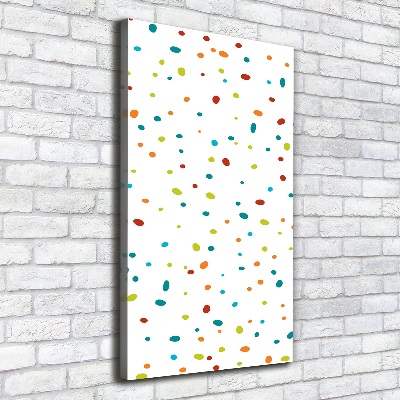 Canvas wall art Colorful dots