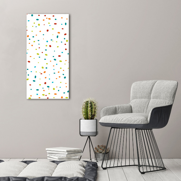 Canvas wall art Colorful dots