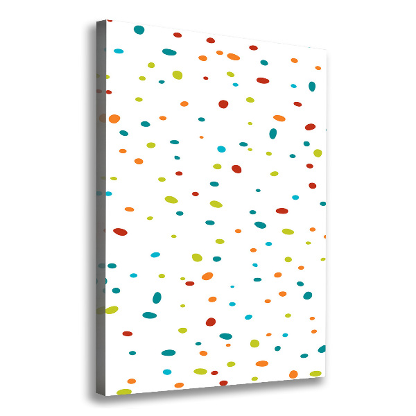 Canvas wall art Colorful dots