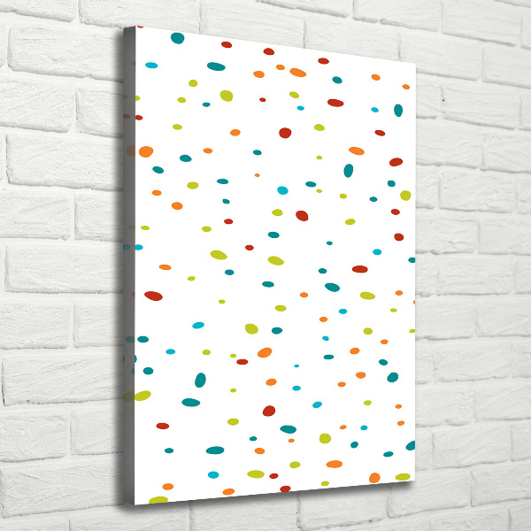 Canvas wall art Colorful dots