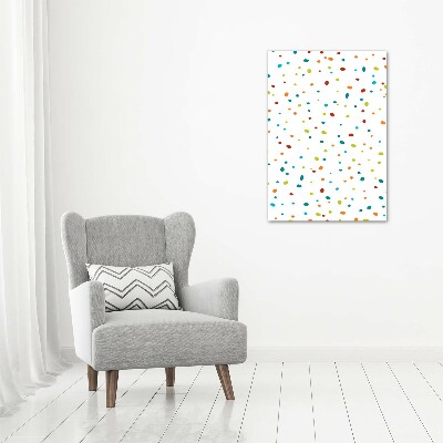 Canvas wall art Colorful dots