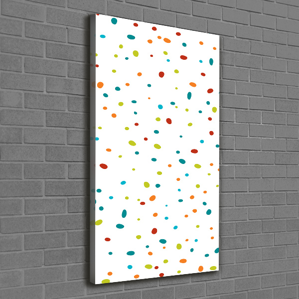 Canvas wall art Colorful dots