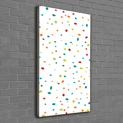 Canvas wall art Colorful dots