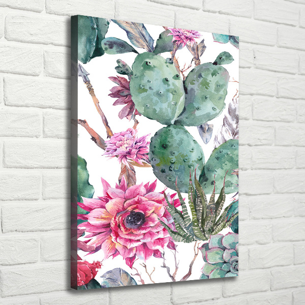 Picture canvas print Cacti