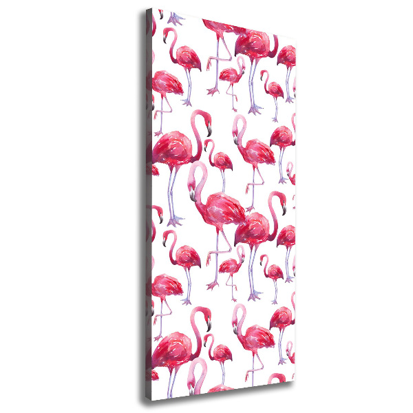 Picture canvas print Flamingos