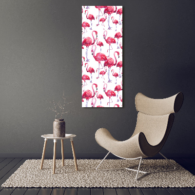 Picture canvas print Flamingos