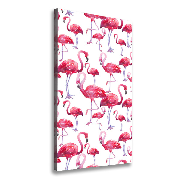 Picture canvas print Flamingos