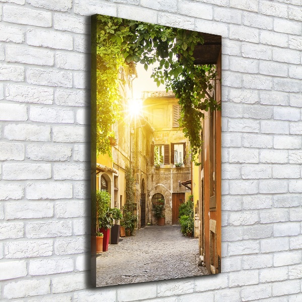 Wall canvas art Italian streets