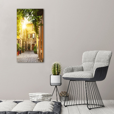 Wall canvas art Italian streets